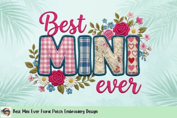 Best Mini Ever Floral Patch Embroidery Design Review