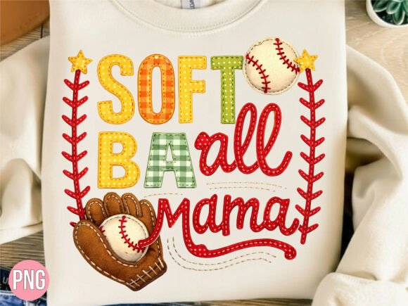 Faux Embroidery Softball Mama Sports PNG: A Seasonal Review for Holiday Crafters