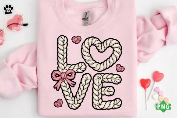 Faux Yarn Valentine PNG for Embroidery