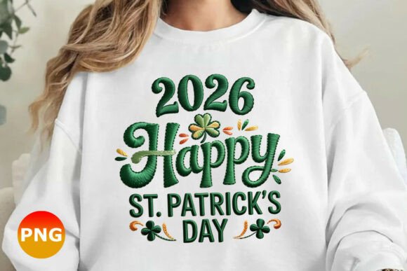 Happy St Patrick Day 2026 Embroidery PN