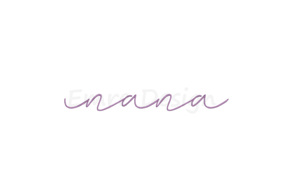 Nana Embroidery Design, Mama Design
