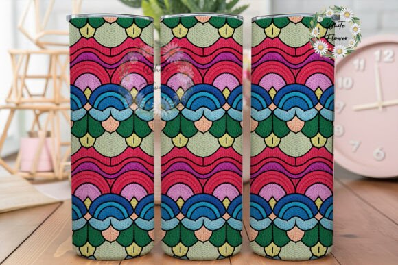 Pastel Scallop Embroidery for 20oz Tumblers Reviewed