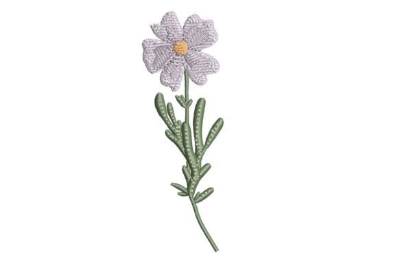 Single Wildflower Embroidery: A Soft Botanical Touch for Etsy Sellers