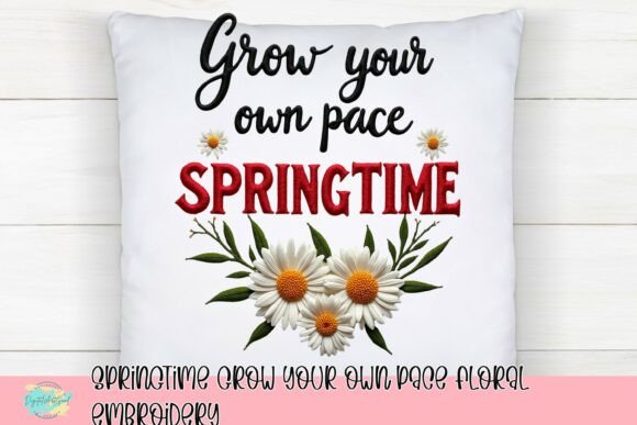 Springtime Grow Your Own Pace Floral Embroidery