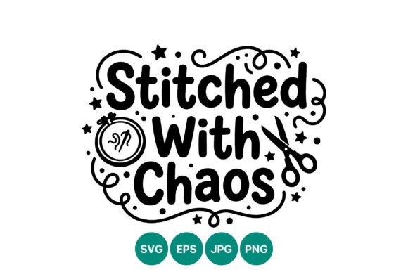 Stitched with Chaos Embroidery Hoop